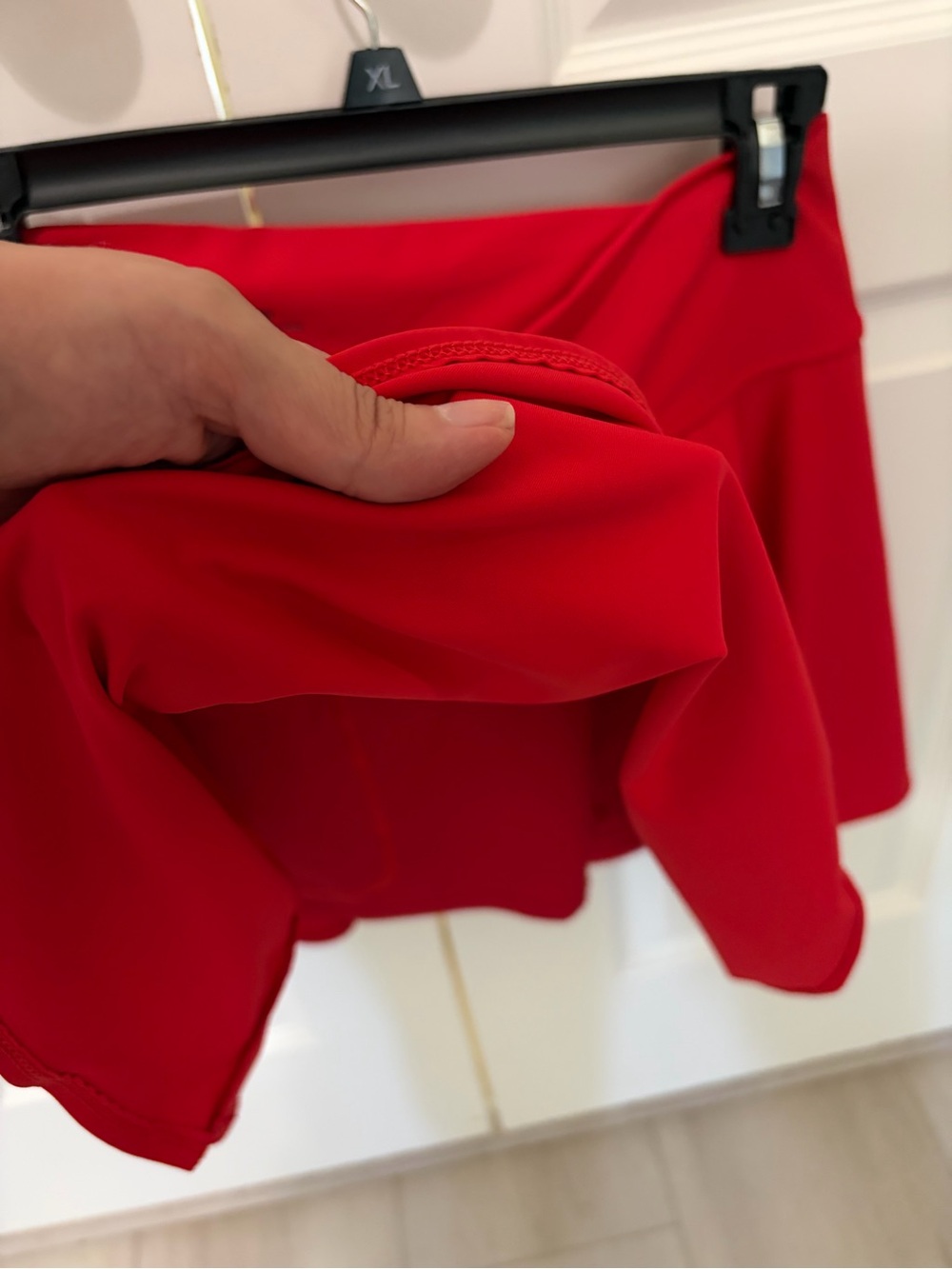 Bright Red Circle Skirt - Women's Tennis Style - Picture 8 of 8